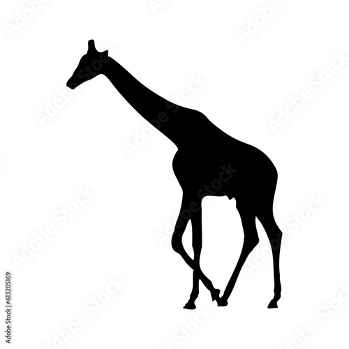 giraffe silhouette vector