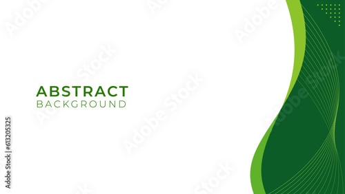 Abstract green banner design. Template Vector Green colors. Background Banner with Wave, lines design.	
