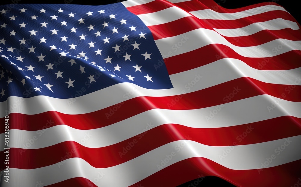United States of America flag, Illustration of the USA national flag United States of America flag, Illustration of the USA national flag