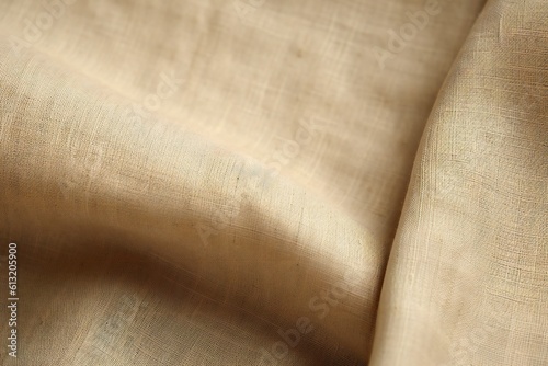 Linen fabric cloth closeup background Generative AI