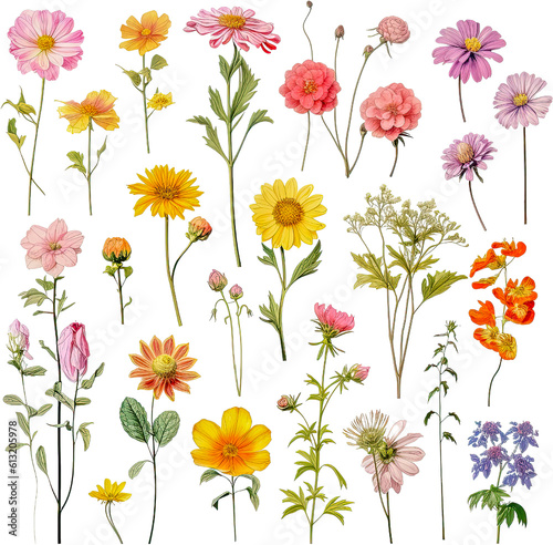 watercolor floral illustrations, botanical art, nature-inspired paintings vibrant floral art