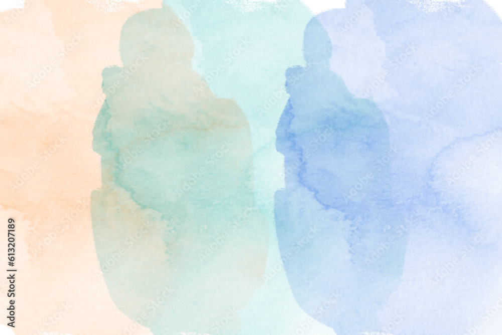 Naklejka premium Hand painted watercolor background