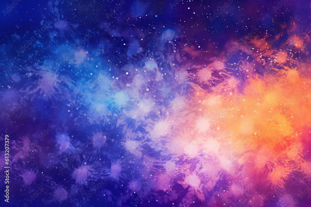 Fototapeta premium Abstract gradient art style, a contemplative starry night sky. AI generative