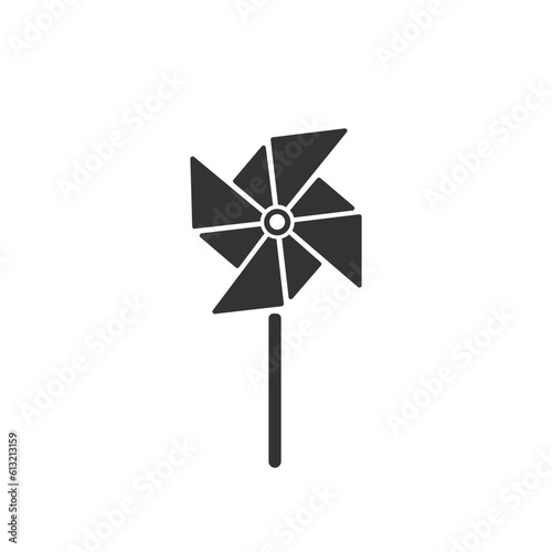 Paper windmill icon, paper vector, windmill illustration