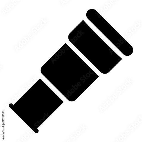 spyglass glyph icon