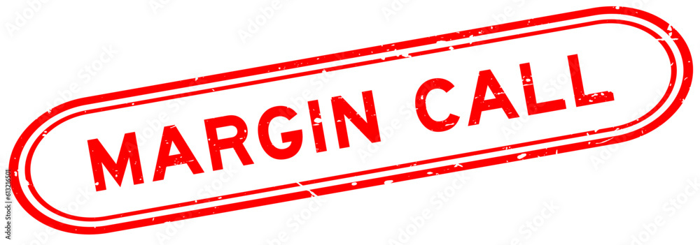 Grunge red margin call word rubber seal stamp on white background Grunge red margin call word rubber seal stamp on white background