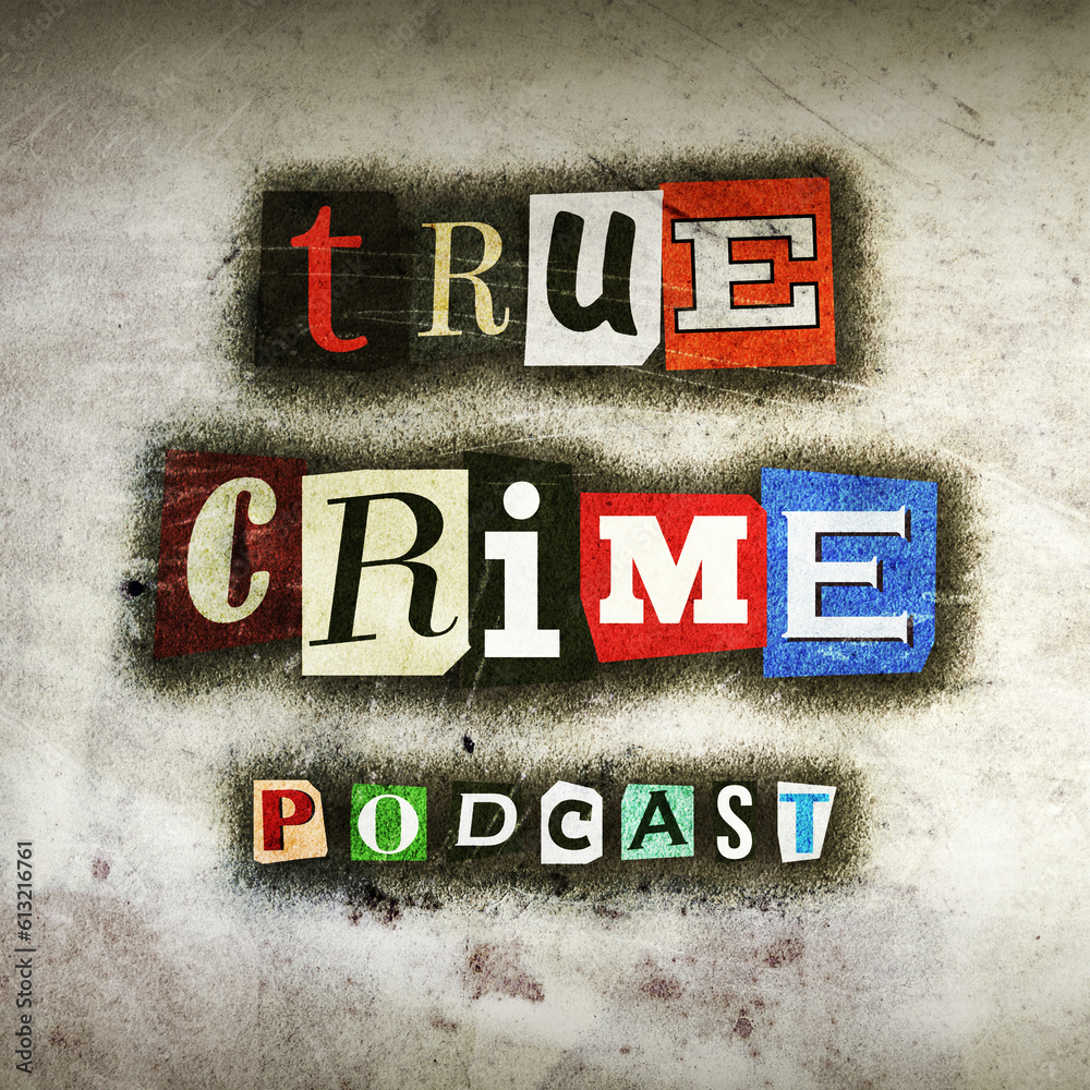 True Crime Podcast Cover Design. Ransom Cut-outs Paper Letters From ...