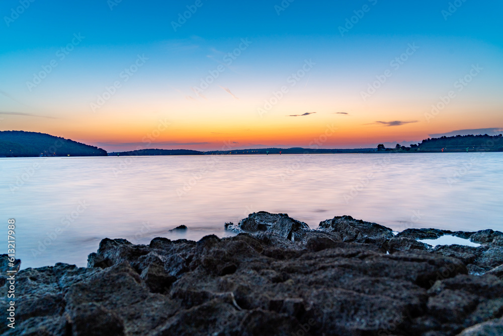 Sonnenuntergang in Kroatien am Meer Sonnenuntergang in Kroatien am Meer