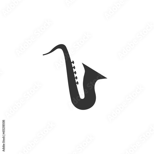 Saxophone icon graphic element Illustration template design vector