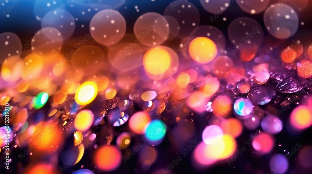 background with lights, abstract defocused, bokeh background. generative AI