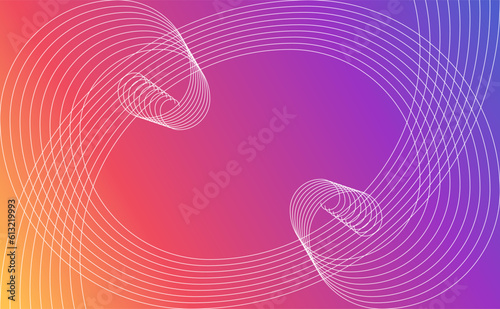 abstract pink background with golden ratio thin lines pattern shapes design. vector illustration of colorful backdrop with golden ratio geometric pattern for wallpaper, banner, poster, web, printing.