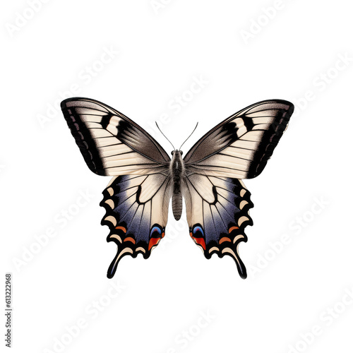 Eastern tiger swallowtail butterfly - Papilio glaucus 3. Transparent PNG. Generative AI