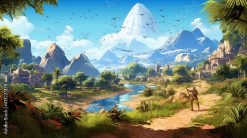 Beautiful Scenery Game Art