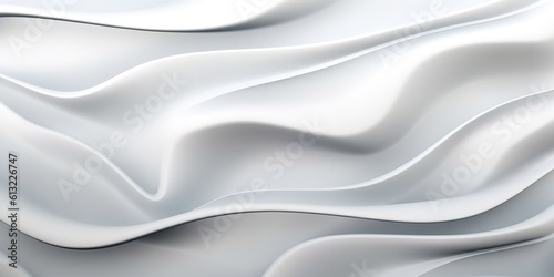 White 3D Abstract Background. Generative Ai.