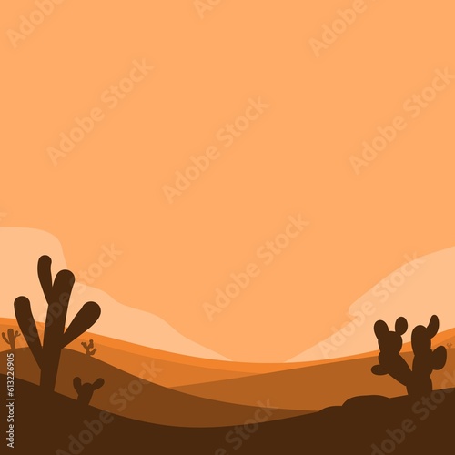illustration of desert background for book cover wallpaper or poster etc