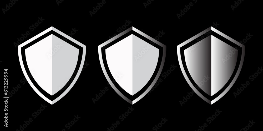 Shield icon set. Protection icon vector. Security vector icon Shield icon set. Protection icon vector. Security vector icon