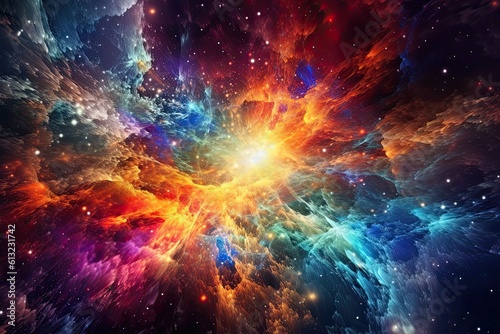 Unleashing the Cosmic Energy  Exploring the Colorful Forces of the Universe  Generative AI