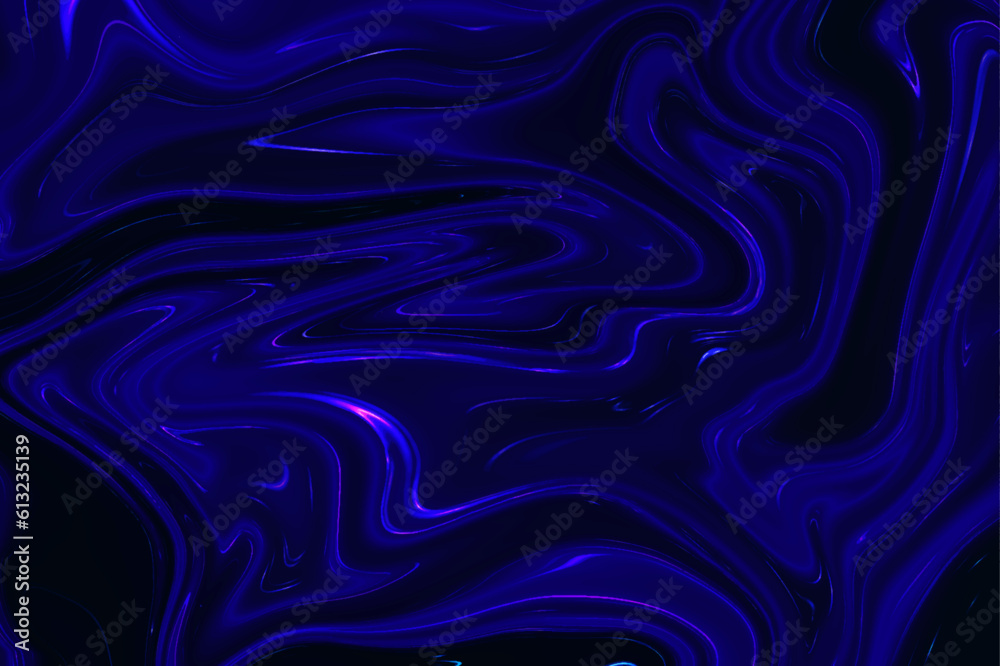 Obraz premium Abstract colorful oil marble trendy dynamic art with glowing effect. Abstract wavy curve fluid modern marble texture background. 