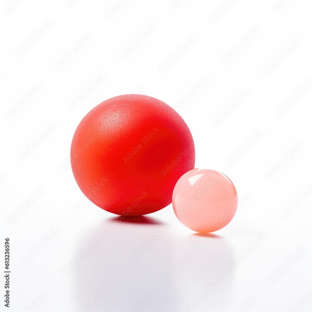 Table tennis ball Ping pong isolated on white background. Generative AI