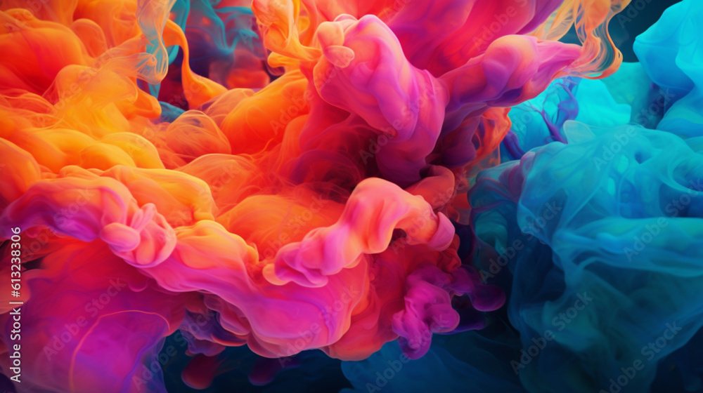 Fototapeta premium abstract colorful background with squares Generative IA