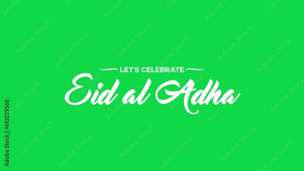 Eid al Adha Animated text for Gold text on green screen background. Elegant and sacred, it celebrates the occasion. Perfect for Eid al Adha. Eid al Adha Animated text for Gold text on green screen background. Elegant and sacred, it celebrates the occasion. Perfect for Eid al Adha.