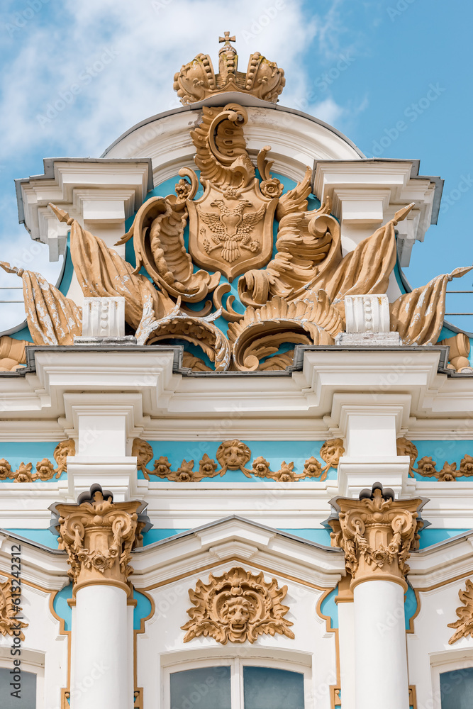 detail of the facade of the cathedral