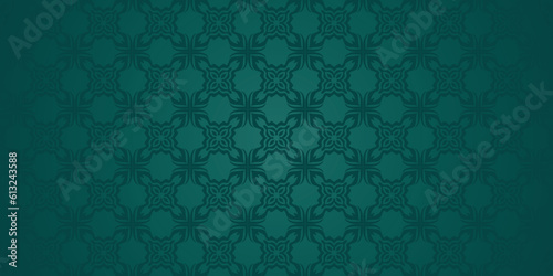 arabic motif green background