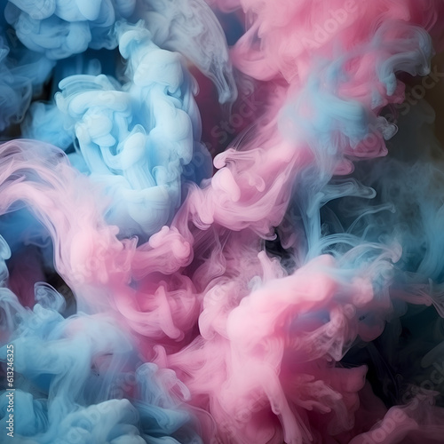 Pink and Blue Smoke