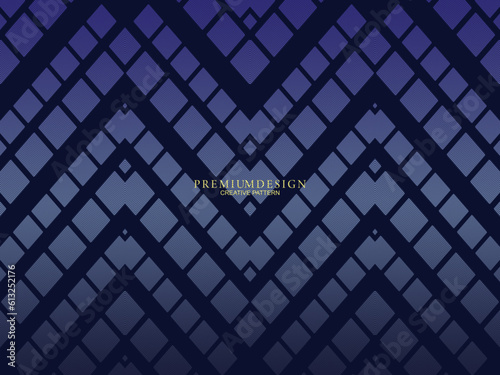 Premium background design with dark blue luxury motif. Vector horizontal template, for digital lux business banners, contemporary formal invitations, luxury vouchers, gift certificates, etc.