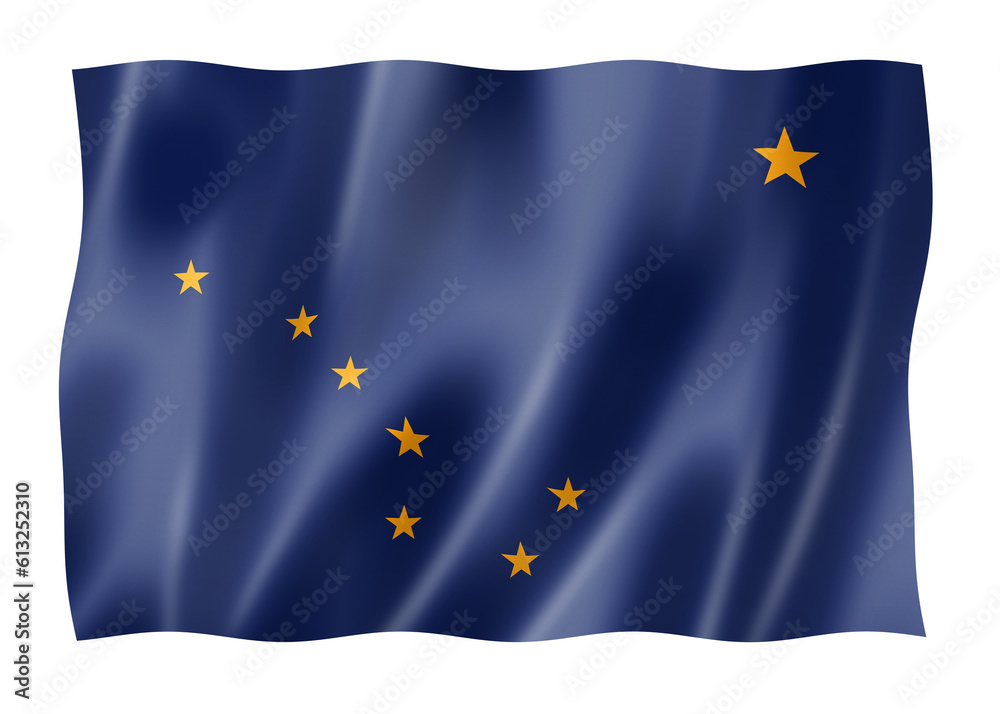 Alaska flag, USA Alaska flag, USA