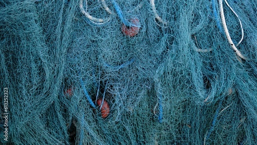 fishing net hanging as a background photo