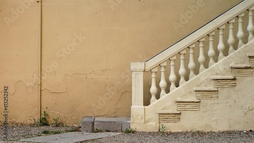 Fotografia, Obraz sidewalk background of stairs stairs with balustrade