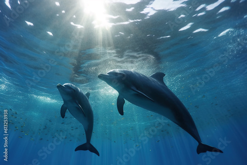 Bottlenose dolphin in ocean © Jeremy