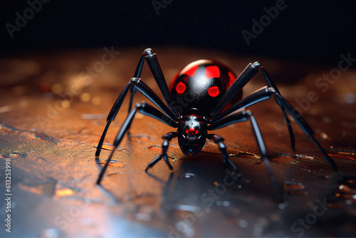 Terrifying black widow spider © Jeremy