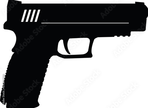 Leinwand Poster gun and bullets
