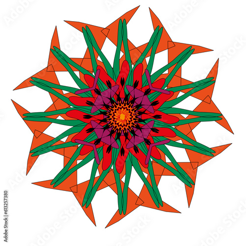 abstract flower design