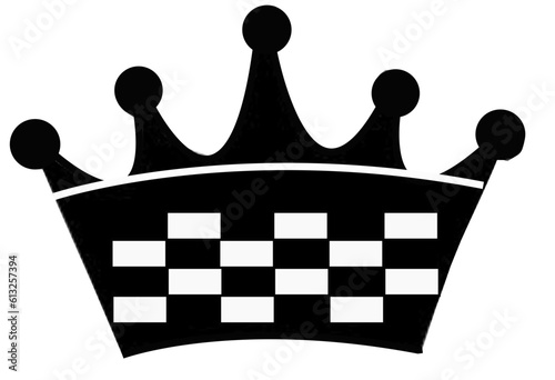 black and white crown