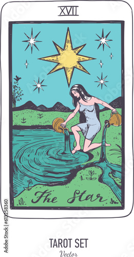 Vector hand drawn Tarot card deck.  Major arcana .  Engraved vintage style. Occult, spiritual and alchemy symbolism
