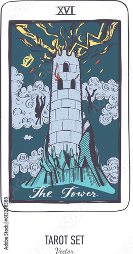 Vector hand drawn Tarot card deck.  Major arcana .  Engraved vintage style. Occult, spiritual and alchemy symbolism