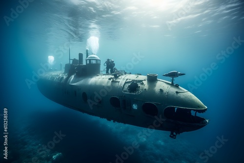 "Submarine search for shipwreck"