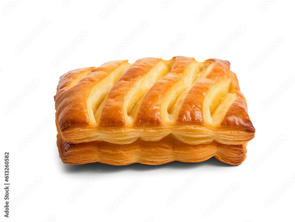 Puff pastry isolated on transparent or white background, png Puff pastry isolated on transparent or white background, png