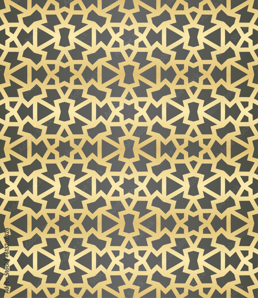 Fototapeta premium Islamic background with traditional style arabic. Seamless pattern for card, background, fabric or abstract design. Muslim ornament.