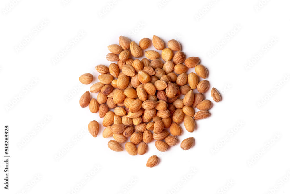 Mahlep, Mahlab or Mahaleb seeds isolated on white background Mahlep, Mahlab or Mahaleb seeds isolated on white background