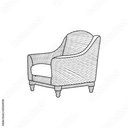 chair comfortable Furniture logo template. Interior logo design vector, vector logo design template. Chairs icon