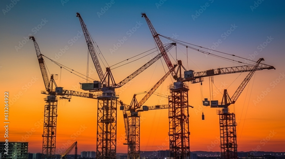 Tower cranes Generative AI Tower cranes Generative AI