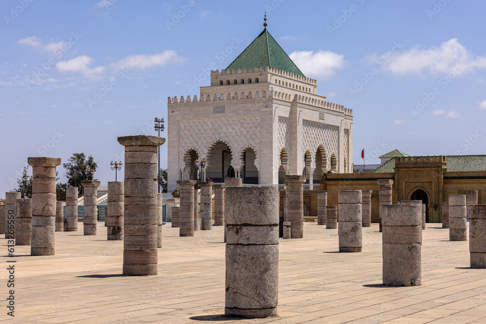 Mausoleum for Mohammed V, the father of Moroccan independence