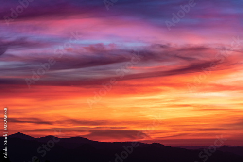 Sunset view from the mountains © klaussegon