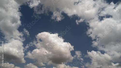 Normal afternoon with cumulonimbus clouds in the sky