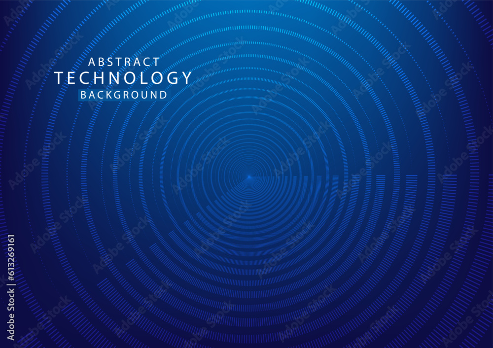Abstract circle line blue background high tech. Concept technology, innovation, big data, Ai, network, business, modern, online, financial Abstract circle line blue background high tech. Concept technology, innovation, big data, Ai, network, business, modern, online, financial