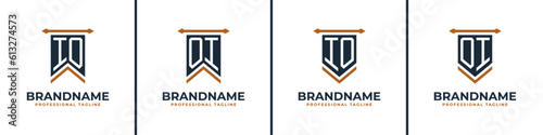 Letter IO and OI Pennant Flag Logo Set, Represent Victory. Suitable for any business with IO or OI initials.